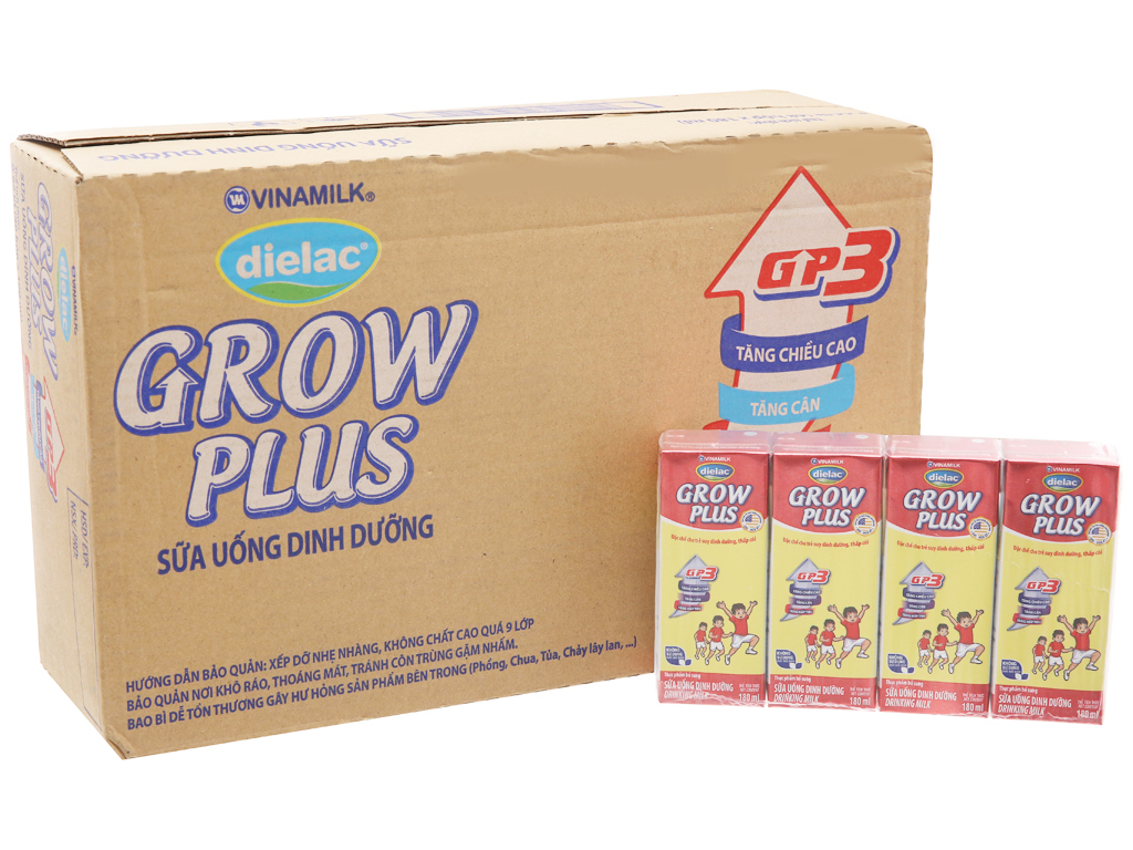 Sữa bột pha sẵn Dielac Grow Plus 180ml - thùng 48 hộp