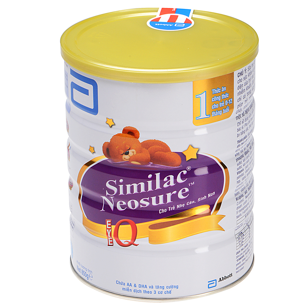 Sữa bột Abbott Similac Neosure IQ 1 - hộp 900g (dành cho trẻ từ 0 - 12 tháng)