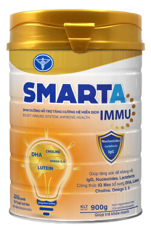 Sữa bột Smarta Immu lon thiếc 900g tăng sức đề kháng cho trẻ từ 1 tuổi trở lên