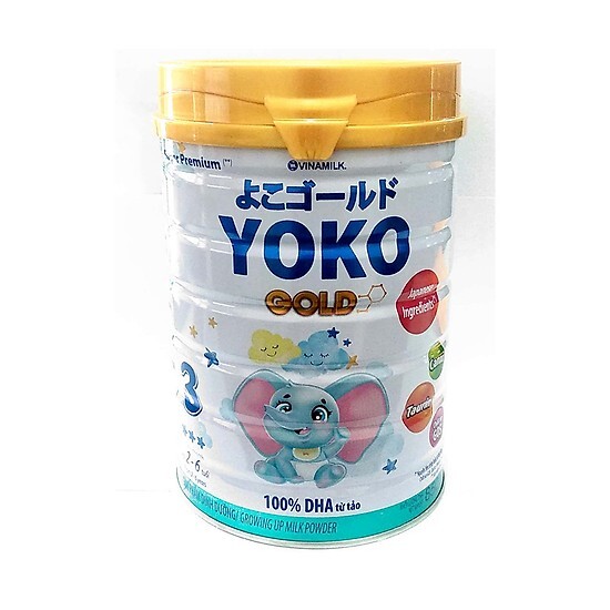 Sữa bột Vinamilk Yoko Gold 3 lon 850g (cho trẻ từ 2 - 6 tuổi)