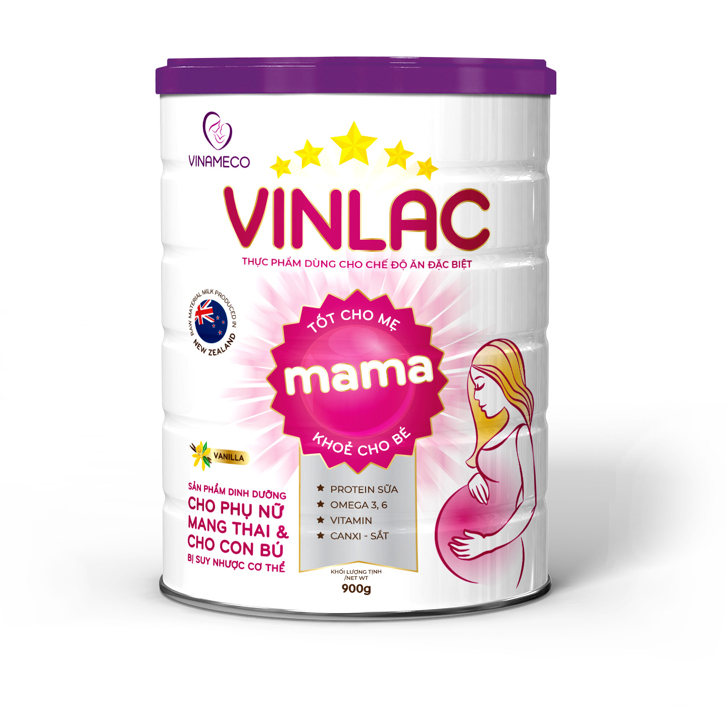 Sữa bột Vinlac Mama - 900g (dành cho phụ nữ có thai và cho con bú)