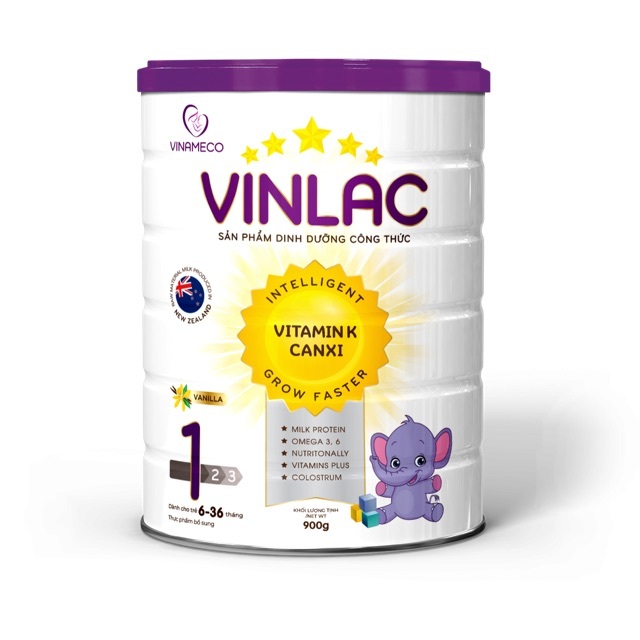 Sữa bột Vinlac số 1 -900g (Dành cho bé 6-36 tháng)