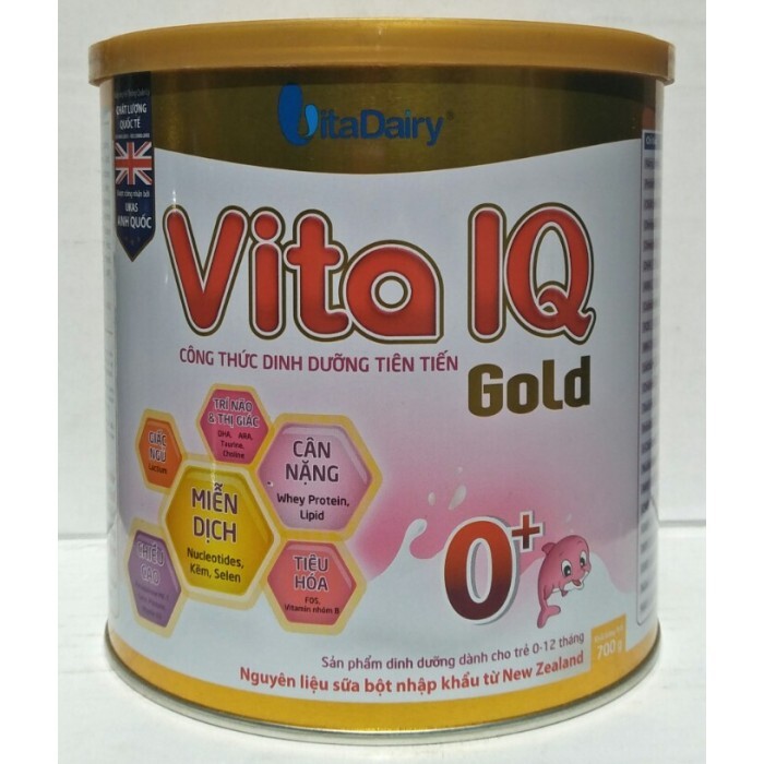 Sữa bột Vita IQ 0+ - 700g (dành cho trẻ từ 0-12 tháng)