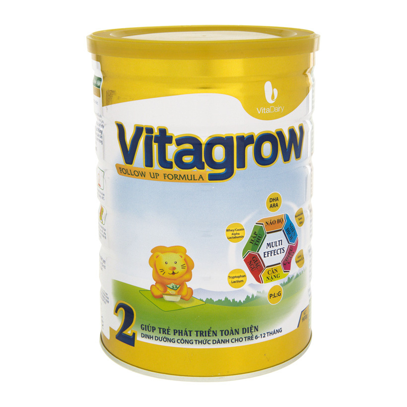 Sữa bột VitaDairy Vitagrow 2 - hộp 900g (dành cho trẻ từ 6-12 tháng tuổi)