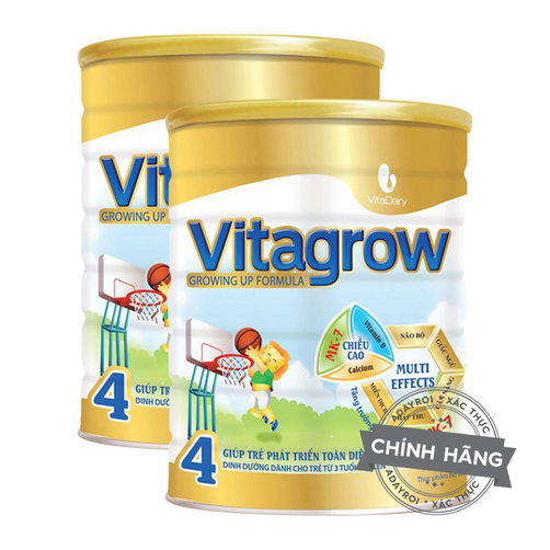 Sữa bột VitaDairy Vitagrow 4 - hộp 900g (dành cho trẻ trên 3 tuổi)