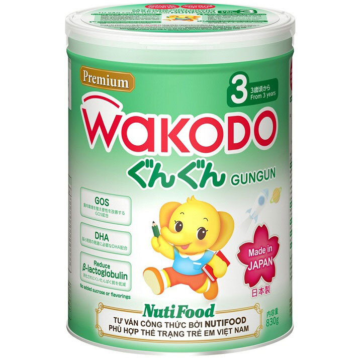Sữa bột Wakodo GunGun Số 3 - 830g