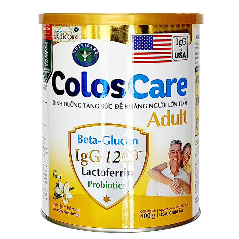 Sữa Coloscare Adult IgG 1200+ - 800g