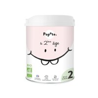 Sữa công thức hữu cơ Popote của Pháp số 2 cho bé 6-12 tháng tuổi (800gr)