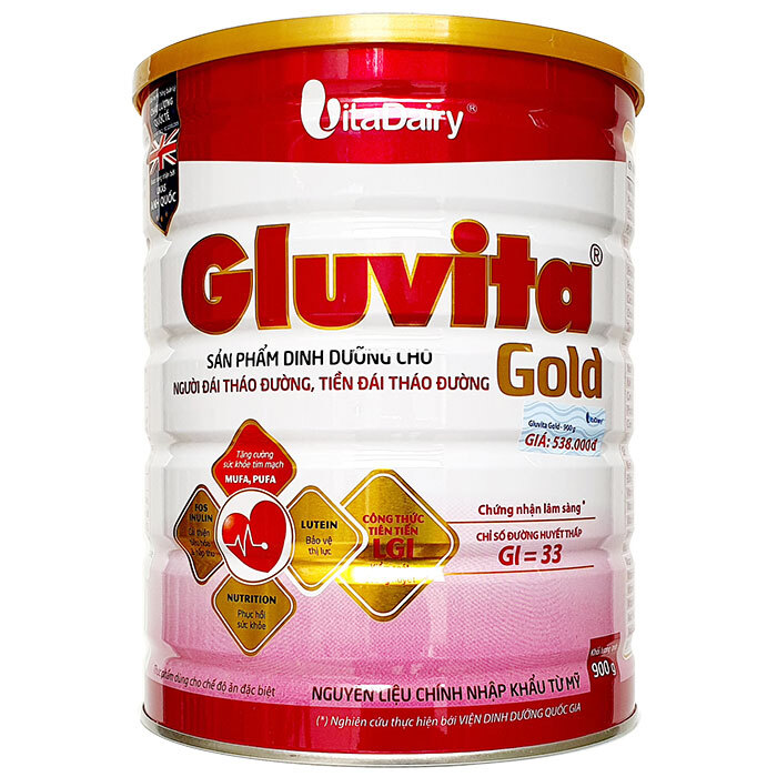 Sữa dành cho người tiểu đường Gluvita Gold - 900g