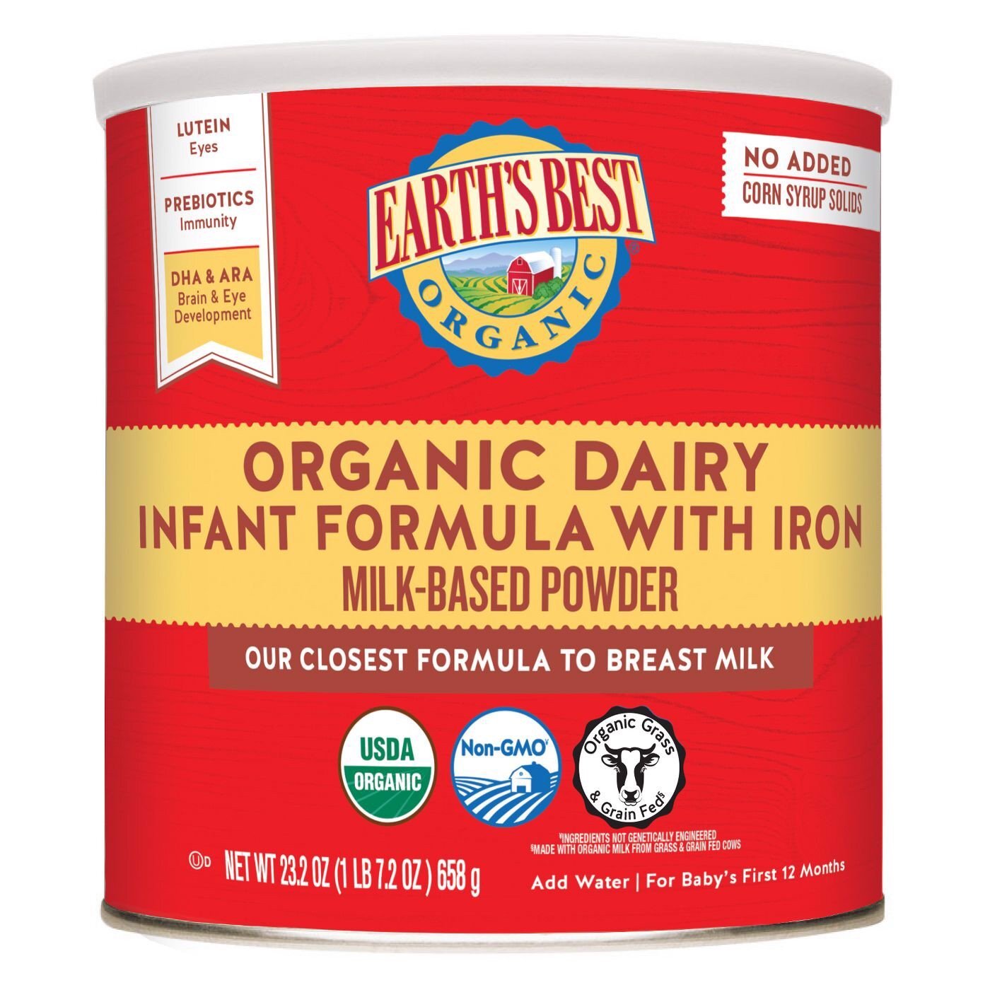 Sữa Earth'S Best Organic Dairy 0-12M - 658g