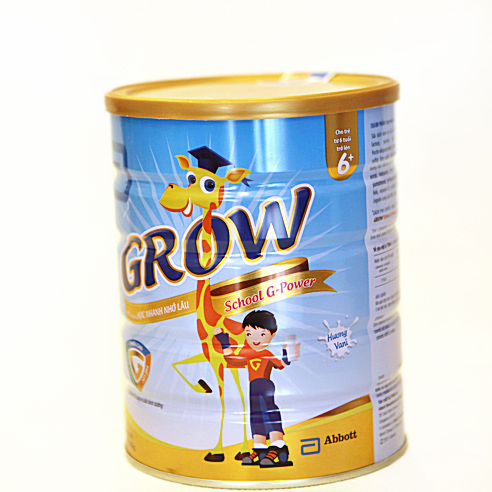 Sữa bột Abbott Grow School G-Power 6+ - hộp 900g (dành cho trẻ từ 6 - 10 tuổi)