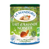 Sữa hạnh nhân hạt phỉ hữu cơ 400g - La mandorle