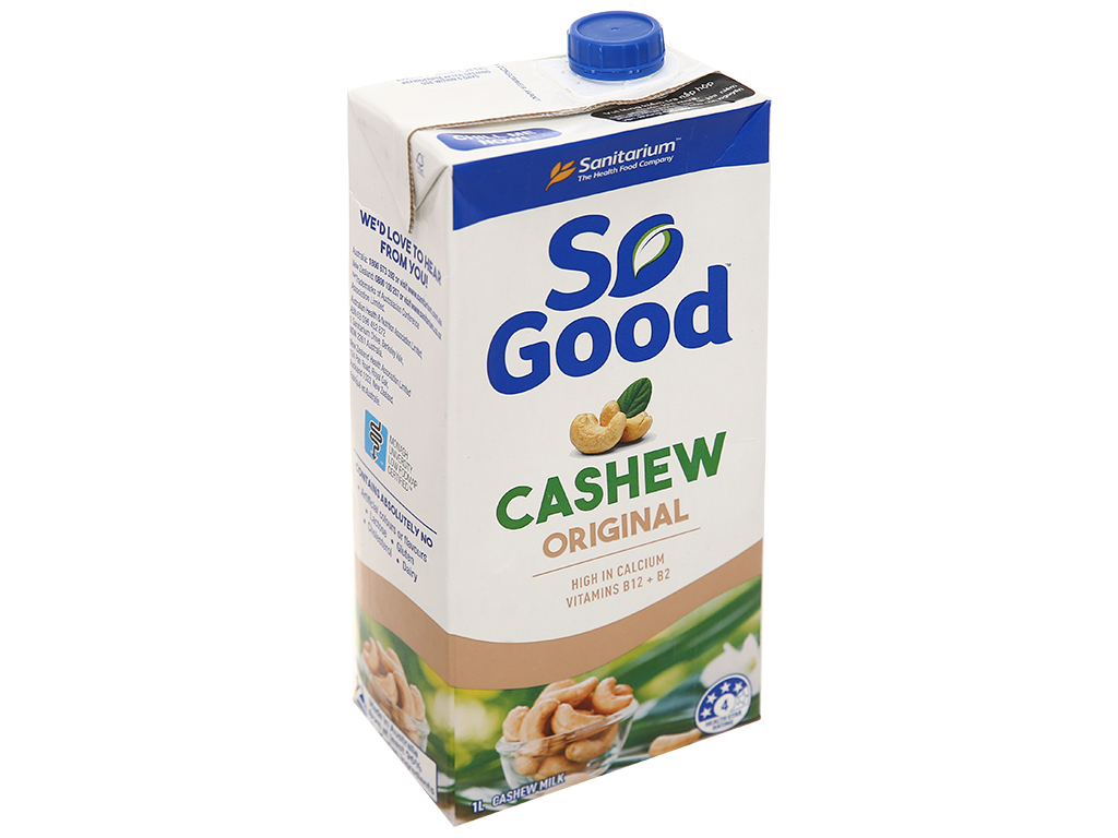 Sữa hạt điều So Good hộp 1 lít