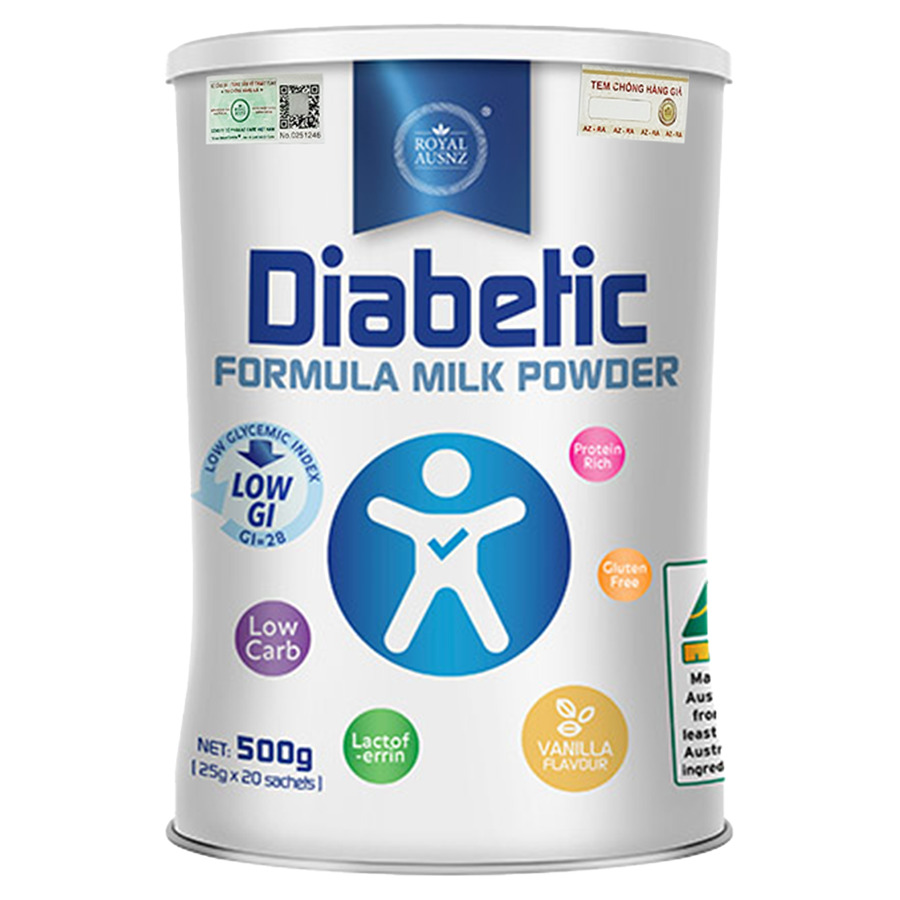 Sữa Hoàng Gia Úc Diabetic Formula Milk Powder 640g, dành riêng cho người tiểu đường