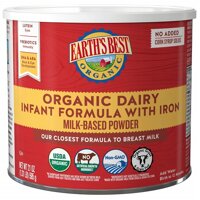 Sữa hữu cơ Earth’s Best Organic Dairy của Mỹ cho trẻ từ 0 đến 12 tháng hộp 595g (Earth’s Best đỏ)