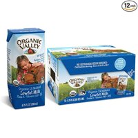 Sữa hữu cơ tách béo Organic Valley hộp 200ml