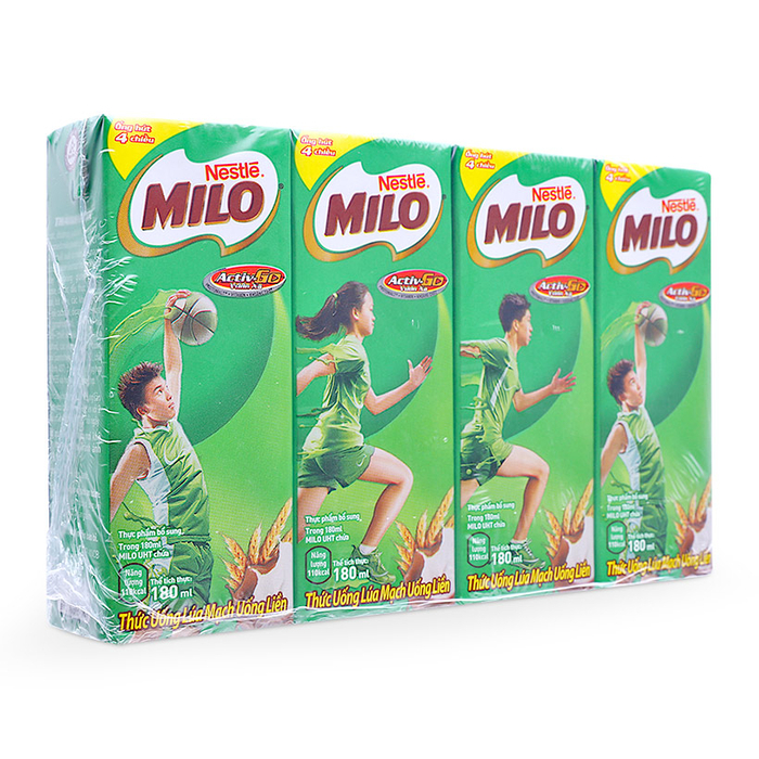 Sữa Milo nước 180ml Thùng (48 hộp)