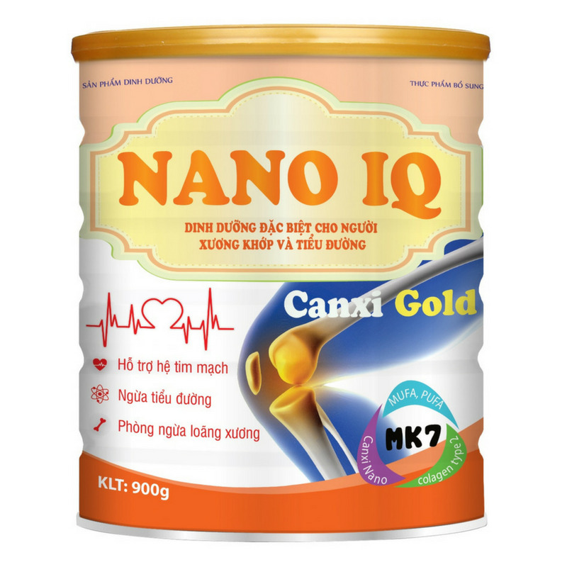 Sữa Nano IQ Canxi Gold - 900g (dành cho người xương khớp và tiểu đường)