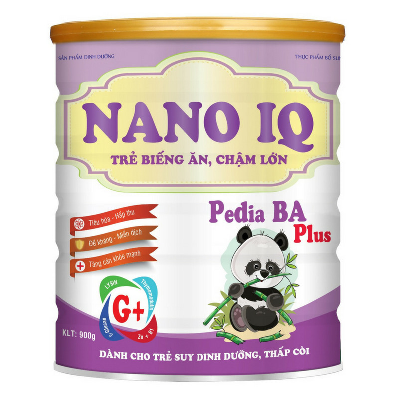 Sữa Nano IQ Pedia BA Plus - 900g (dành cho trẻ biếng ăn, chậm lớn)