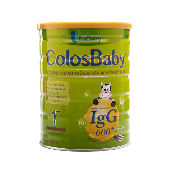 Sữa non Colosbaby 600 IgG 1+ - 800g (dành cho bé 1-2 tuổi)