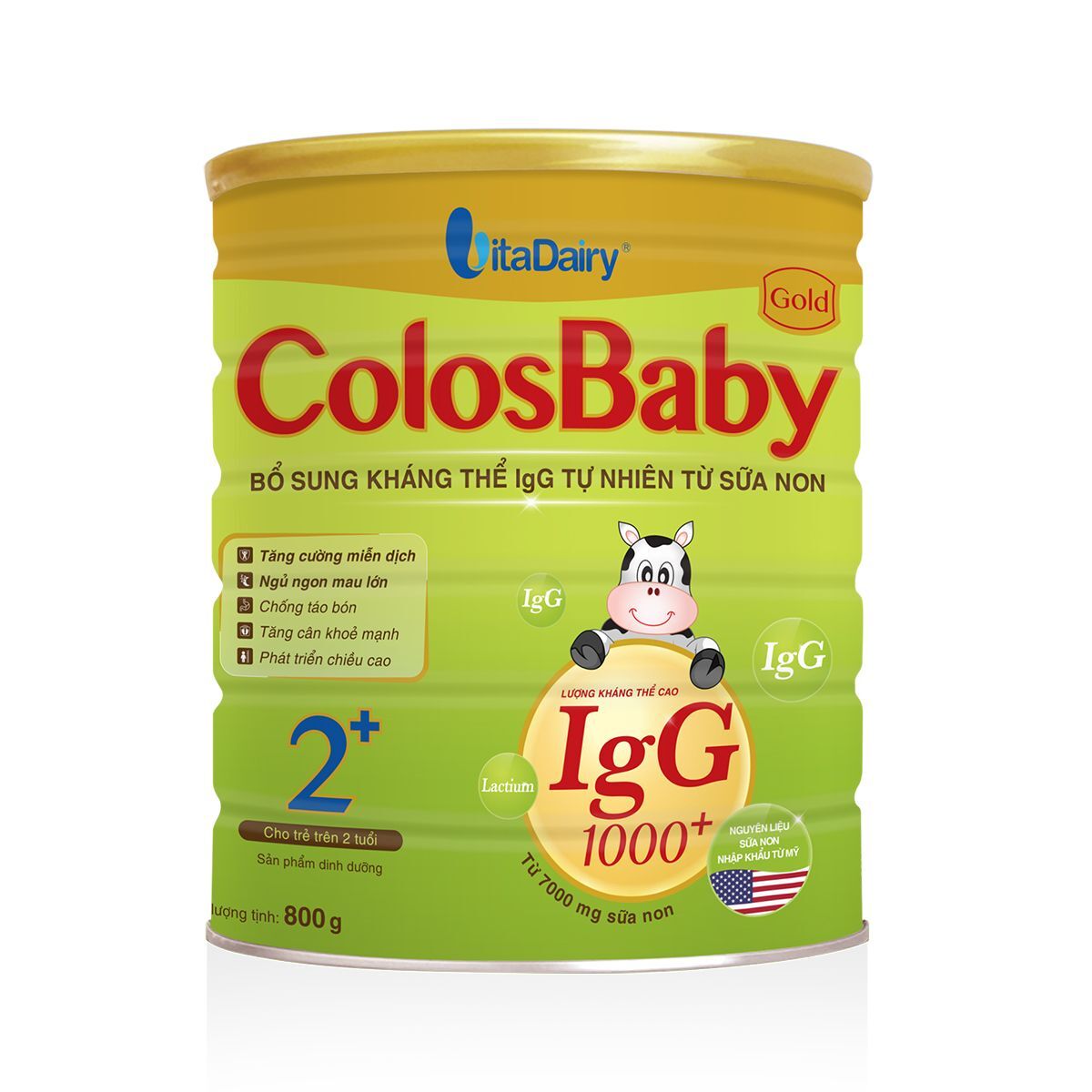 Sữa non Colosbaby Gold 2+ - 800g (dành cho bé trên 2 tuổi)