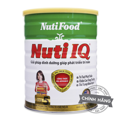 Sữa NutiFood Nuti IQ Step 5 - 900g (dành cho trẻ trên 4 tuổi)