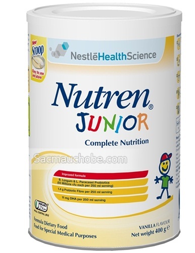 Sữa bột tăng cân Nutren Junior - 800g (1-10 tuổi)