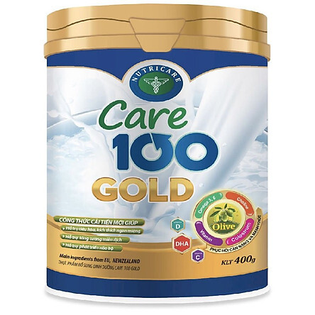 Sữa nutricare care 100 gold 900g