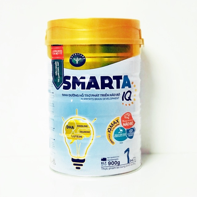 Sữa Nutricare Smarta IQ 1 - 900g (cho bé 0-6 tháng tuổi)