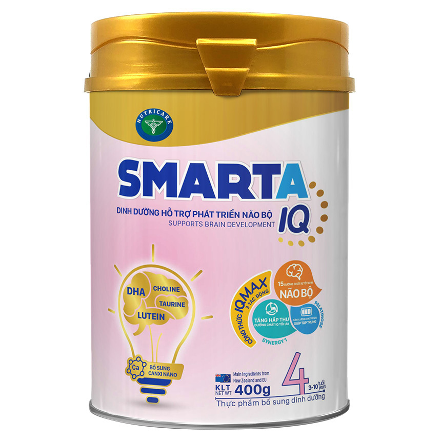 Sữa Nutricare Smarta IQ 4 - 400g (cho bé 3-10 tuổi)