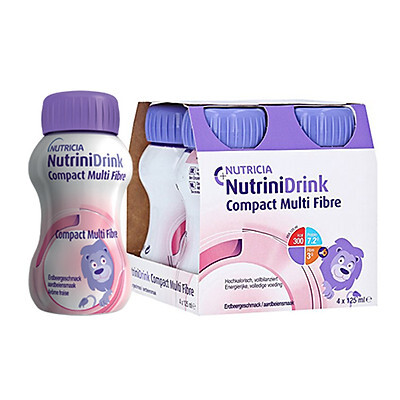 Sữa Nutricia Nutrinidrink Compact Multi Fibre của Đức lốc 4 chai 125ml