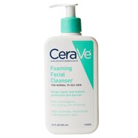 Sữa rửa mặt CeraVe Foaming Facial Cleanser For Normal To Oily Skin - 355ml, Sữa rửa mặt dành cho da thường, da dầu