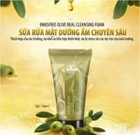 Sữa rửa mặt dưỡng ẩm chuyên sâu Olive Real Cleansing Foam Innisfree 150ml