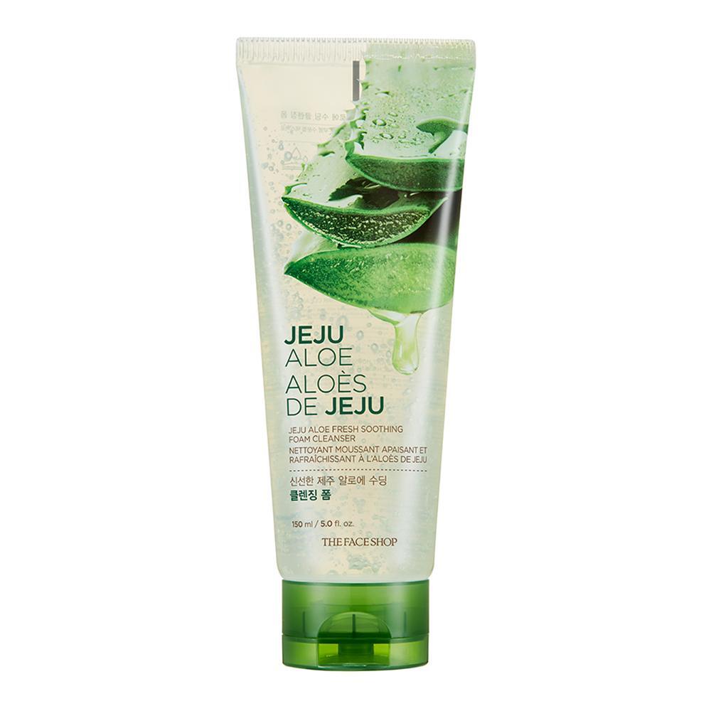 Sữa rửa mặt làm mềm mịn da Jeju Aloe Fresh Soothing Foam Cleanser 150ml
