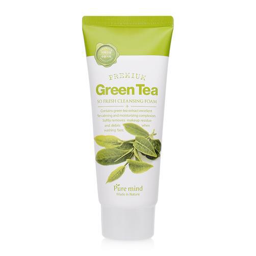 Sữa rửa mặt Pure mind Premium Green Tea Cleansing Foam 100ml