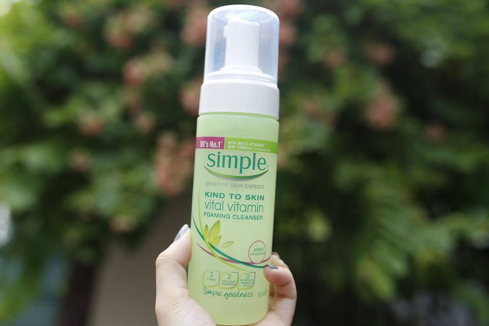 simple kind to skin vital vitamin foaming cleanser