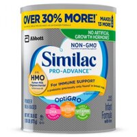 Sữa Similac Pro advance Non-GMO HMO - cho bé 0 - 12 tháng tuổi,  873g