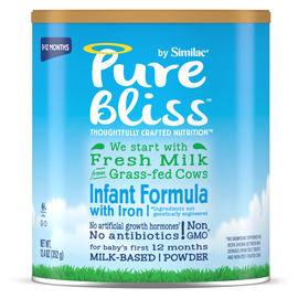 Sữa Similac Pure Bliss Non-GMO Infant Formula - 900g, cho bé từ 0 -12 tháng