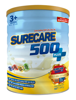 Sữa Surecare 500 plus 3+ 900g (3-15 tuổi)