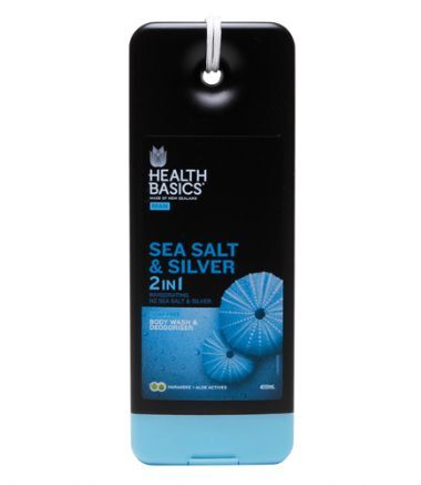Sữa tắm 2 trong 1 Health Basics Sea Salt & Silver Body Wash & Shampoo 400ml
