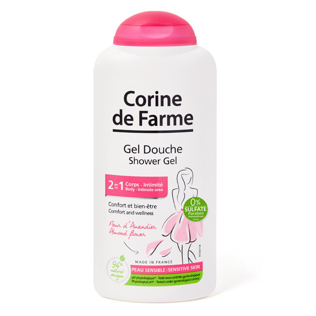 Sữa Tắm cho cơ thể và vùng kín Corine de Farme Shower Gel 2 in 1 250ml