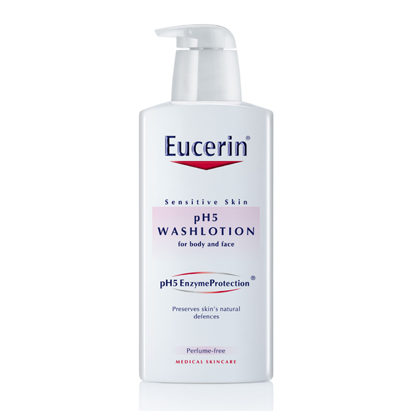 Sữa tắm dạng gel cho da nhạy cảm không mùi Eucerin pH5 Washlotion 400ml