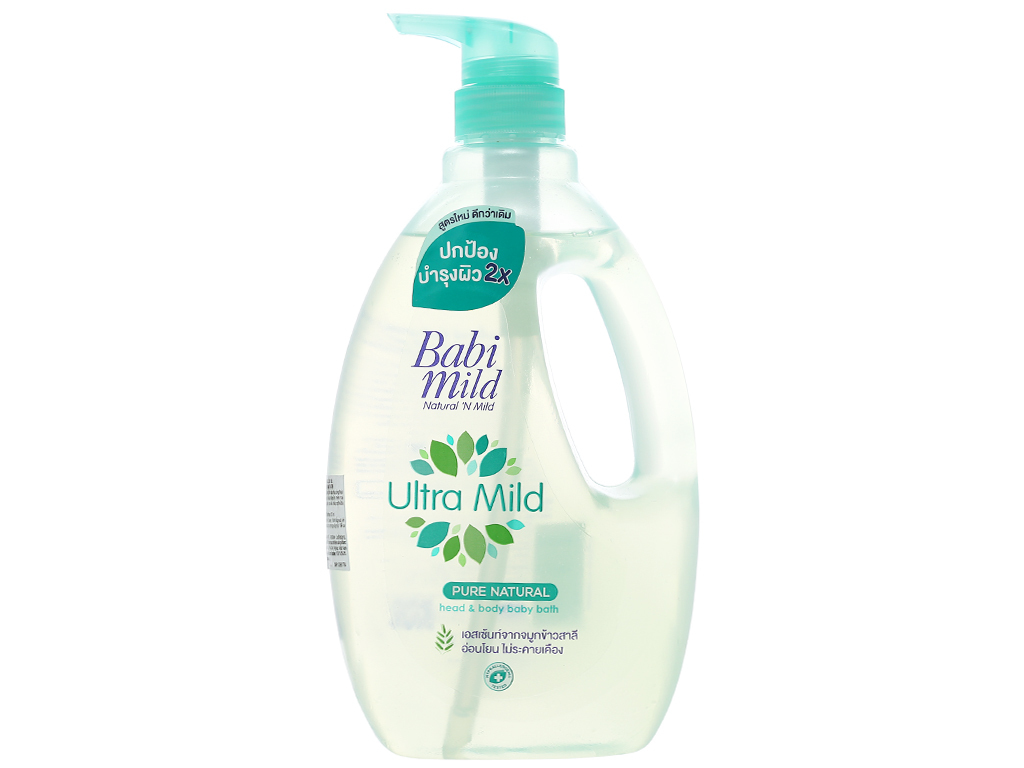 Sữa tắm gội toàn thân cho bé Babi Mild Pure Natural 850ml