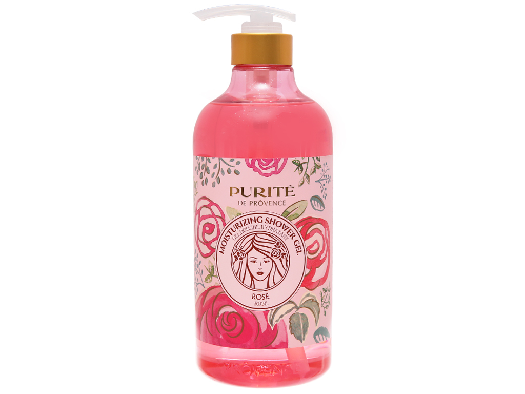 Sữa tắm mềm mịn Purité hoa hồng 850ml