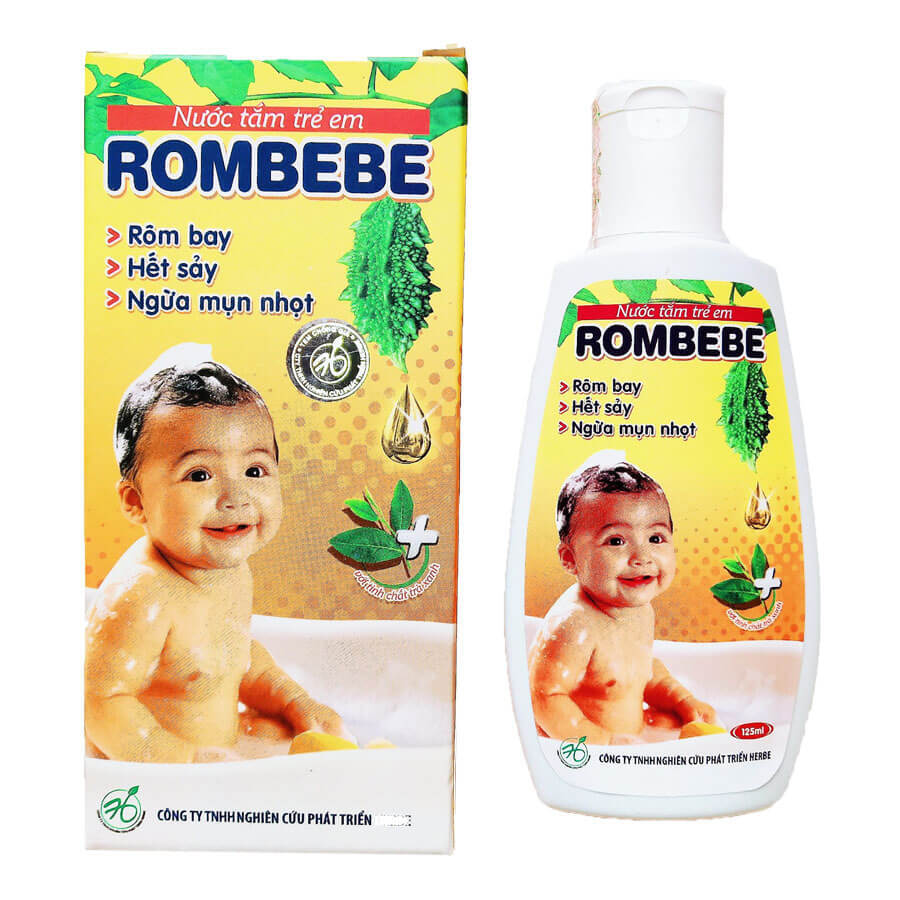 Sữa tắm rôm sảy cho bé Rombebe 125ML