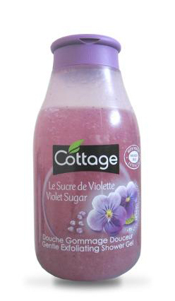 Sữa tắm tẩy da chết Cottage Violet Sugar 250ml