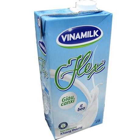 Sữa tiệt trùng không đường Vinamilk Flex - 1 lít