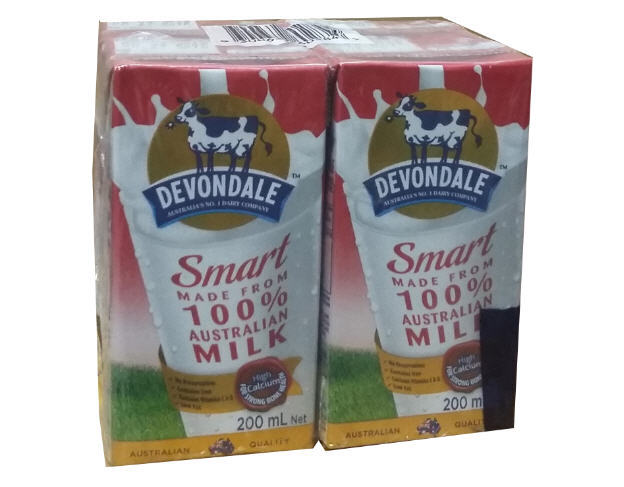 Sữa tươi Devondale ít béo - hộp 200ml (24 hộp /thùng)