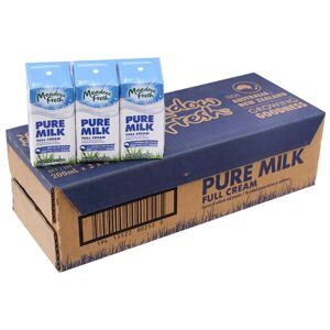 Sữa tươi Meadow Fresh nguyên kem hộp 200ml thùng 24 hộp