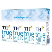 Sữa tươi TH True Milk ít đường 180ml x 48 hộp